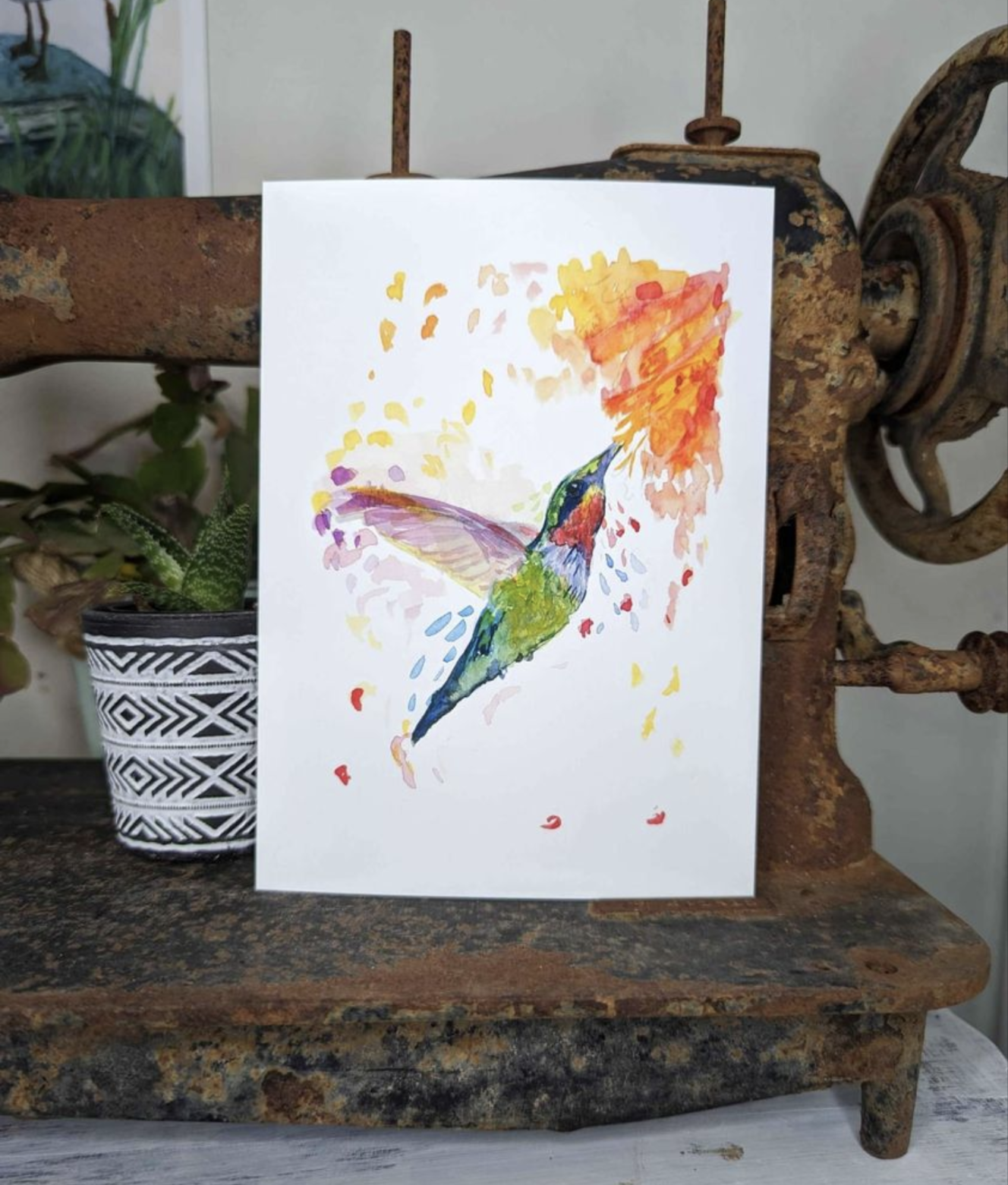 Colorful Hummingbird Wall Decor