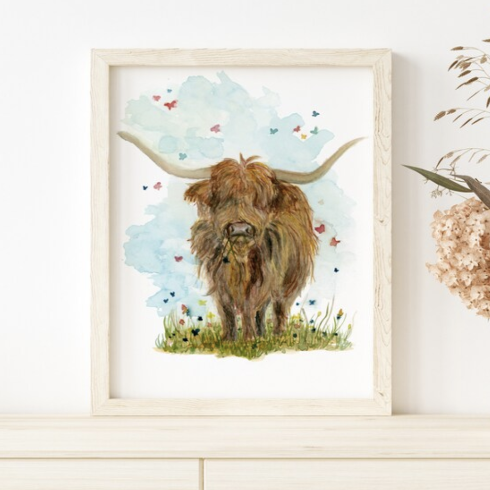 Highland Cow in Field