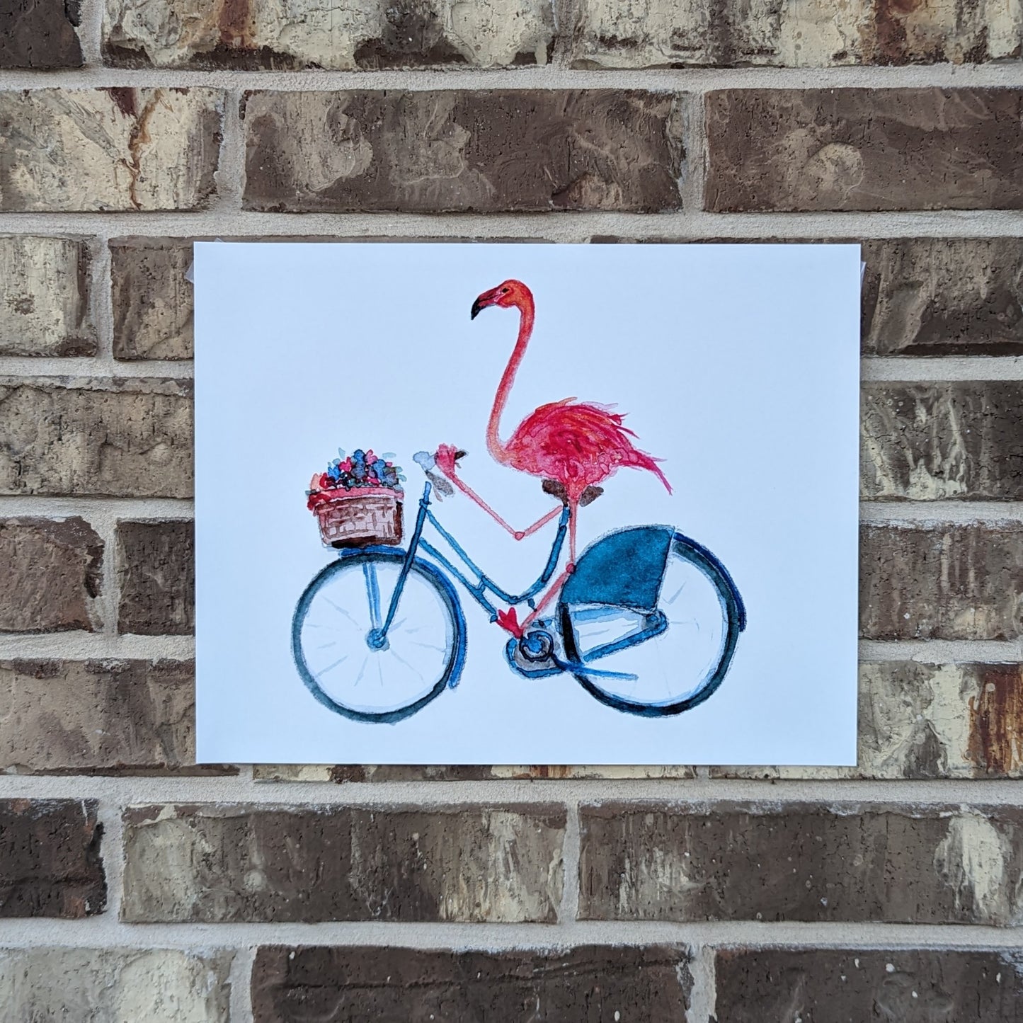 Flamingo on Bike