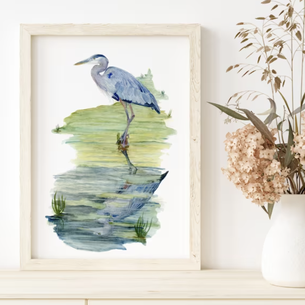 Blue Heron in Creek